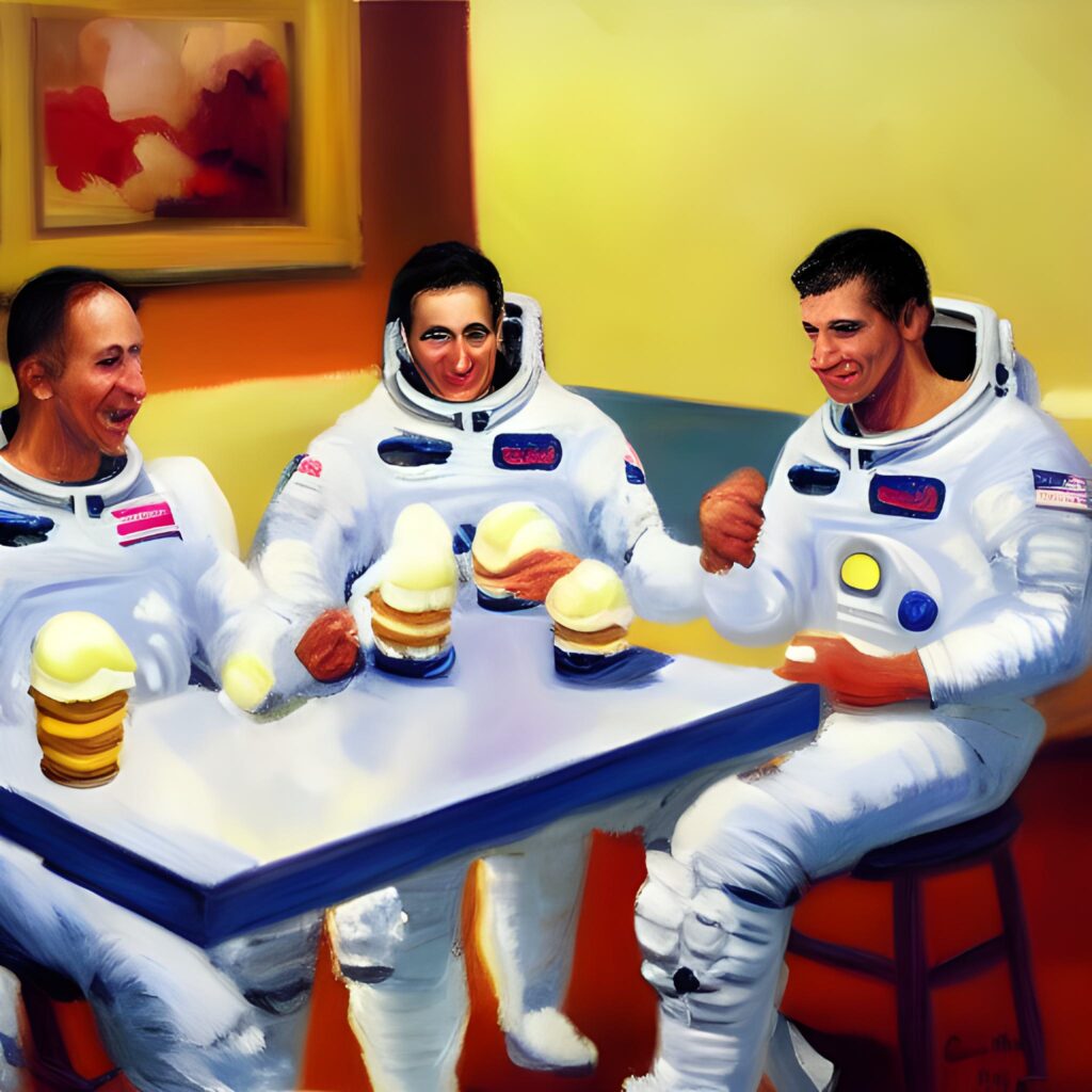astronauts_eating_ice_cream__impressionist_painting_Seed-6880508_Steps-25_Guidance-7.5