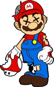 colorized zombie mario